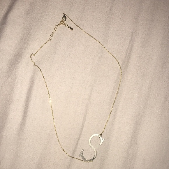 Anthropologie Jewelry - anthropologie gold S necklace